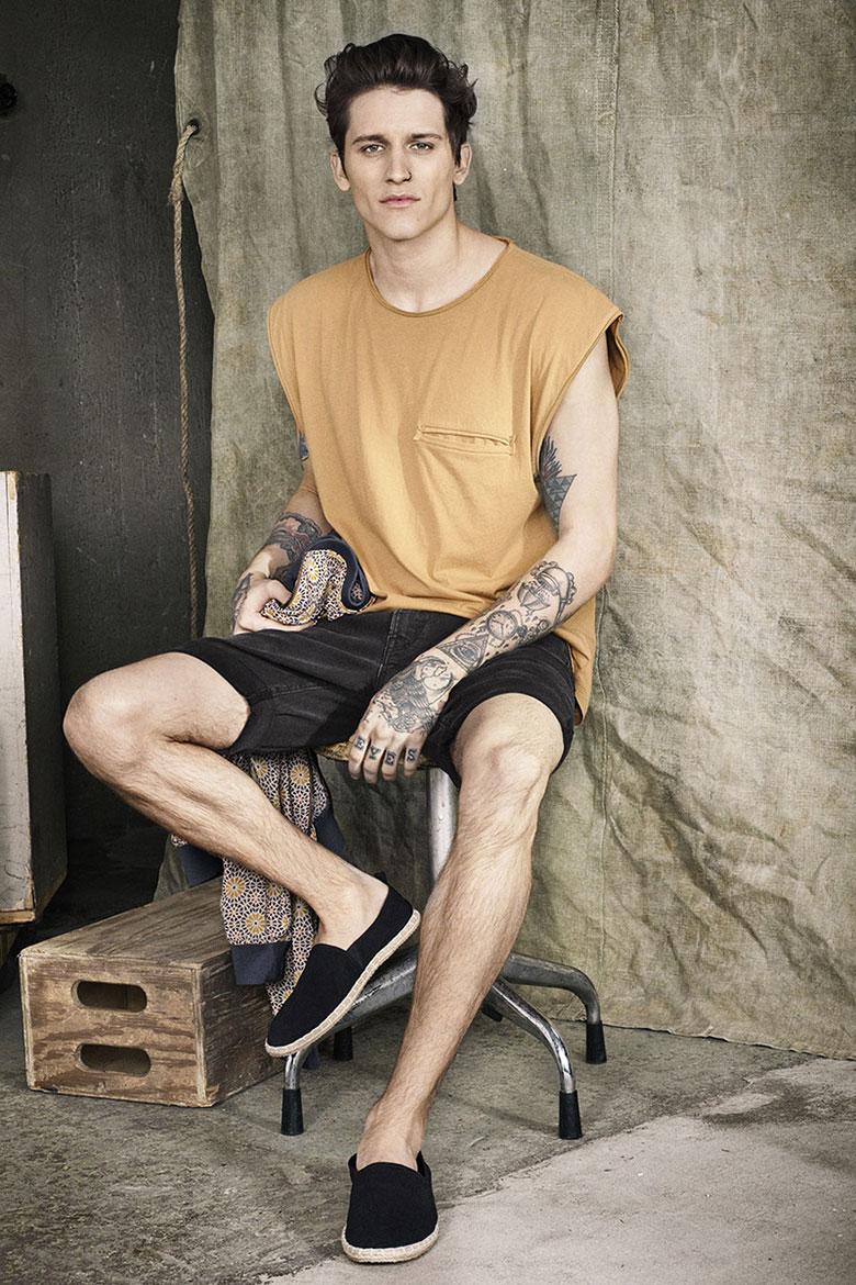 简约时尚 瑞典时装品牌 H&M 2014夏季男装造型搭配
