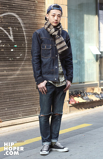 韩国街拍 3月19日 时尚潮流达人暖春造型搭配