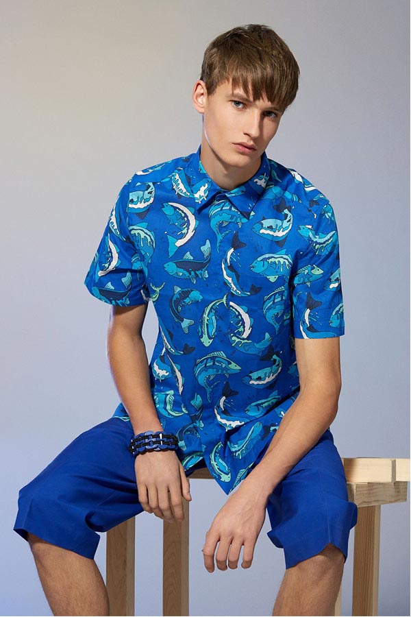 海洋为灵感的时尚设计 KENZO 2014春夏“Fish”系列