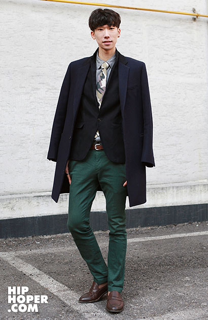 韩国时尚街拍 首尔街头流行黑色元素