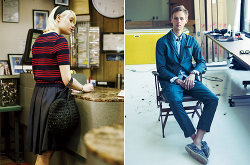 美式休闲搭配风。United Arrows 2014 LookBook