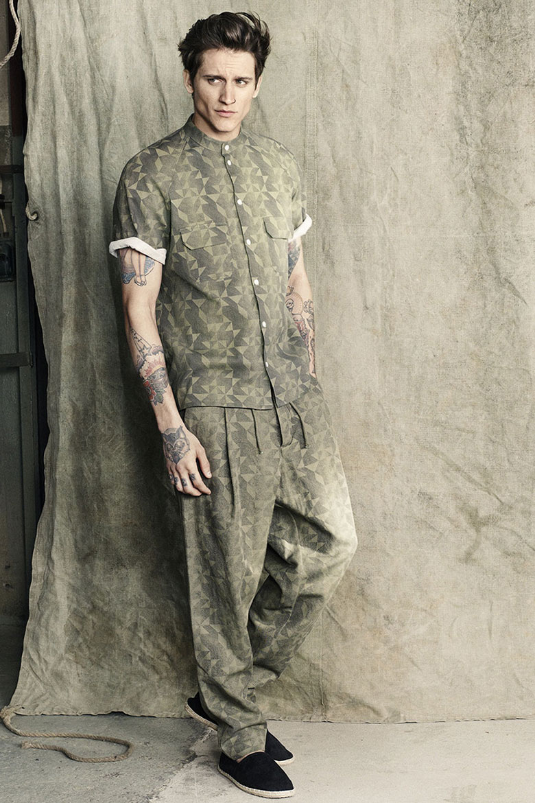 简约时尚 瑞典时装品牌 H&M 2014夏季男装造型搭配