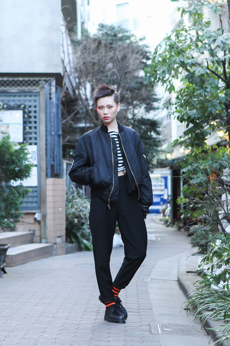 2014年3月日本街拍 潮女流行美腿控