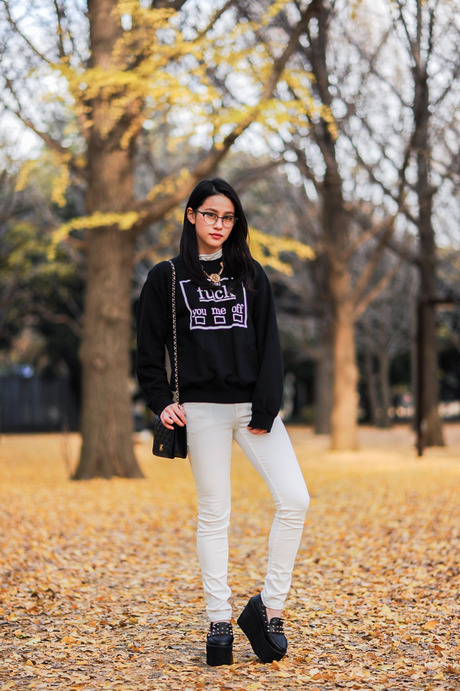 2014年3月日本街拍 潮女流行美腿控