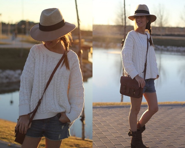 西班牙潮女街拍 时尚休闲的街头格调