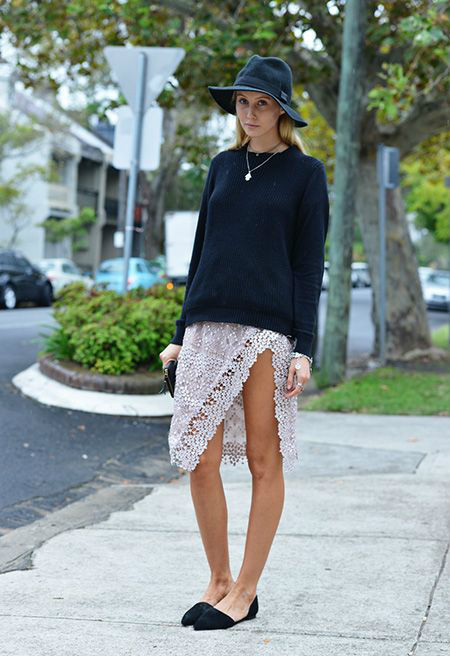 2014悉尼时装周街拍 有如阳光般的温暖