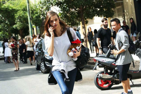 2014悉尼时装周街拍 有如阳光般的温暖