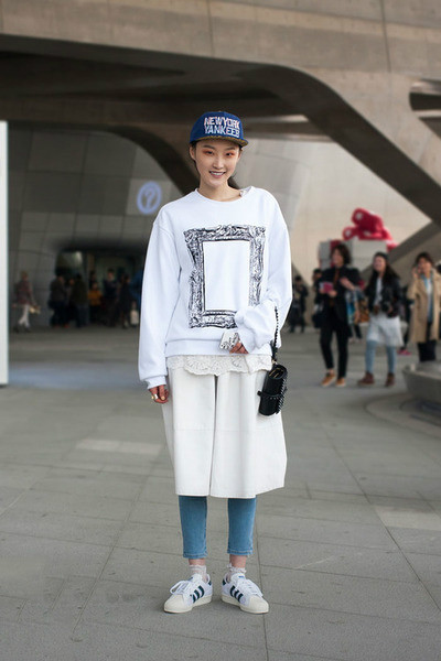 早春潮人时尚街拍 运动元素的混搭潮流趋势