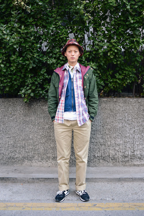 2014韩国首尔秋冬男装时装周场外街拍 挡不住的潮流