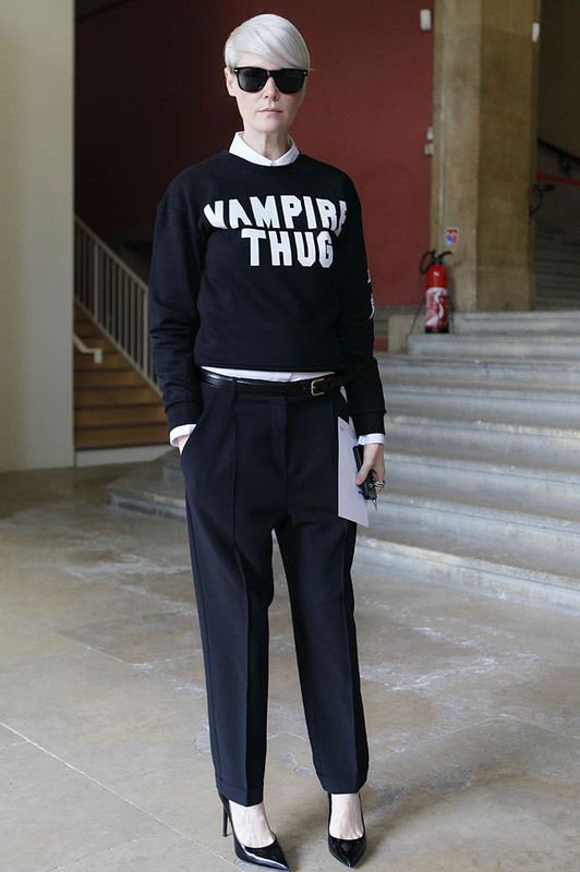 最会穿衣的时尚编辑 看Kate Lanphea街拍风格汇总