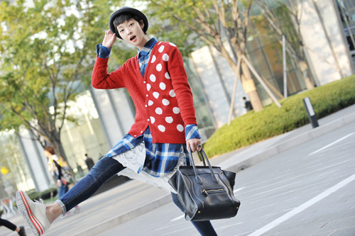 韩国达人时尚街拍欣赏 韩范儿潮流志