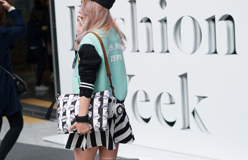 2014韩国时装周街拍 热潮来袭