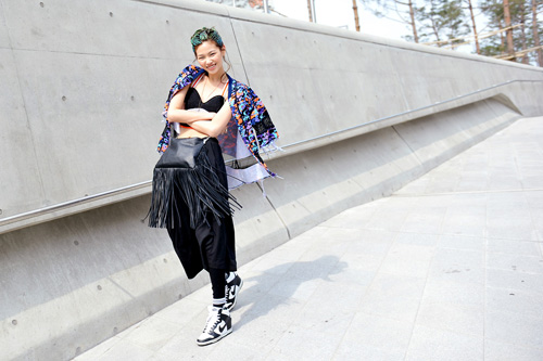 2014韩国时装周街拍 热潮来袭