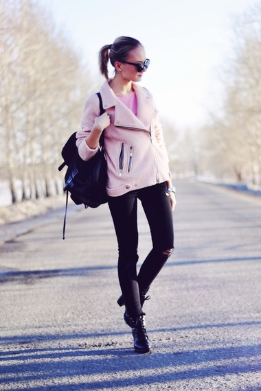 俄罗斯潮人时尚街拍 暖春风格美搭