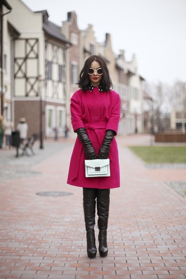 俄罗斯潮人时尚街拍 暖春风格美搭