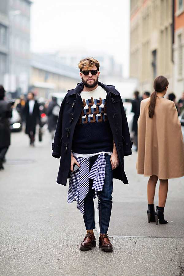 2014年4月欧美潮人街拍 感受黑色时尚魅力