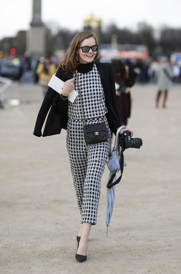 2014年4月欧美潮人街拍 感受黑色时尚魅力