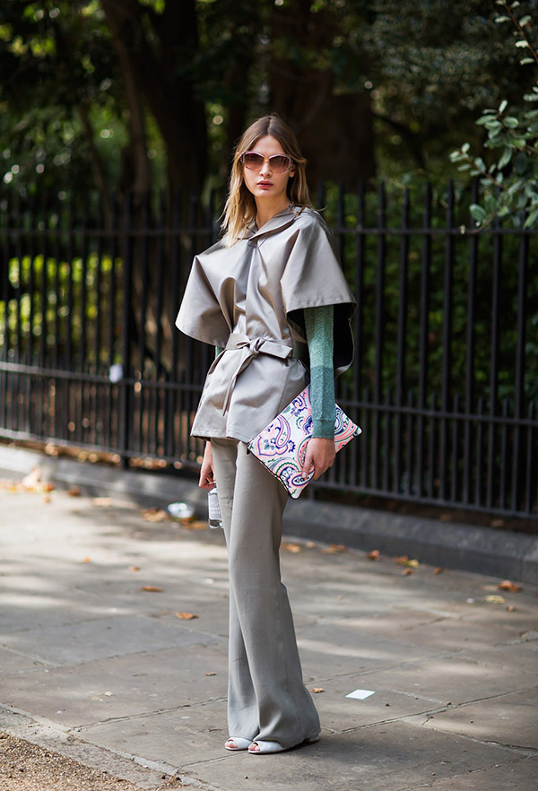 2014年4月15日欧美潮女街拍 美腿微露