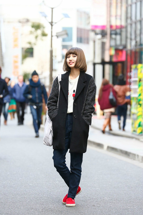 2014年4月日本街拍 看型男靓女各种风格美搭