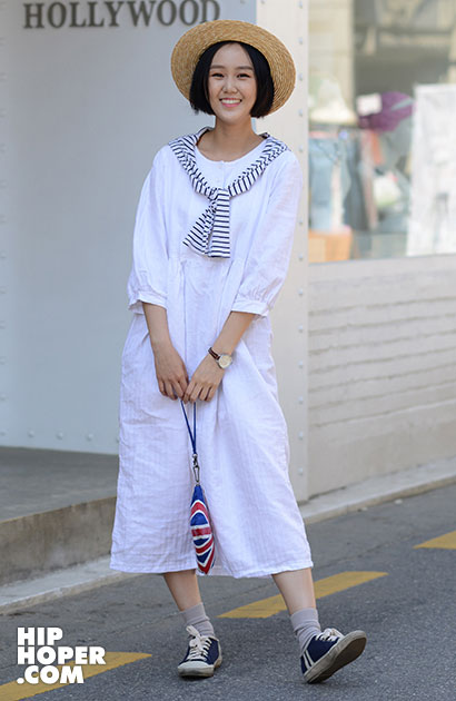 韩国潮人街拍 繁复夸张的剪裁与其层次感