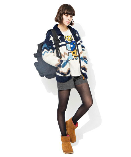 街头活力女生 X-GIRL 2014秋冬系列造型搭配LOOKBOOK