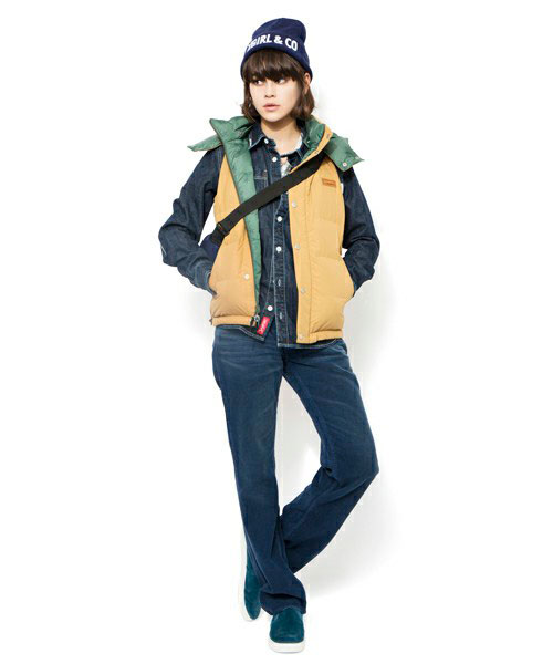 街头活力女生 X-GIRL 2014秋冬系列造型搭配LOOKBOOK