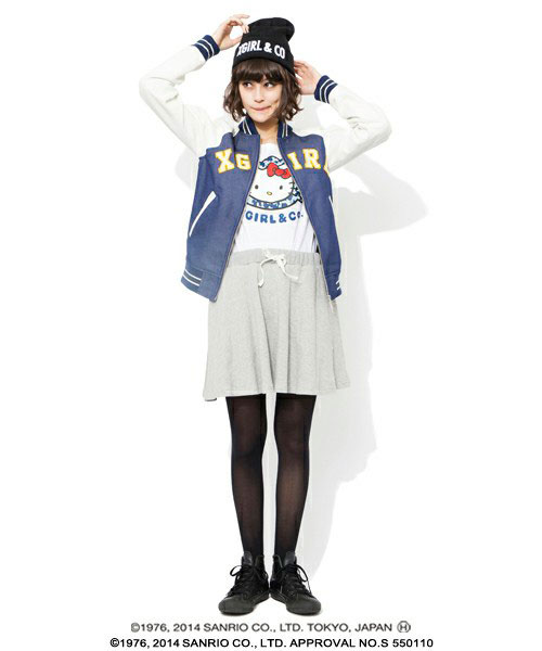 街头活力女生 X-GIRL 2014秋冬系列造型搭配LOOKBOOK