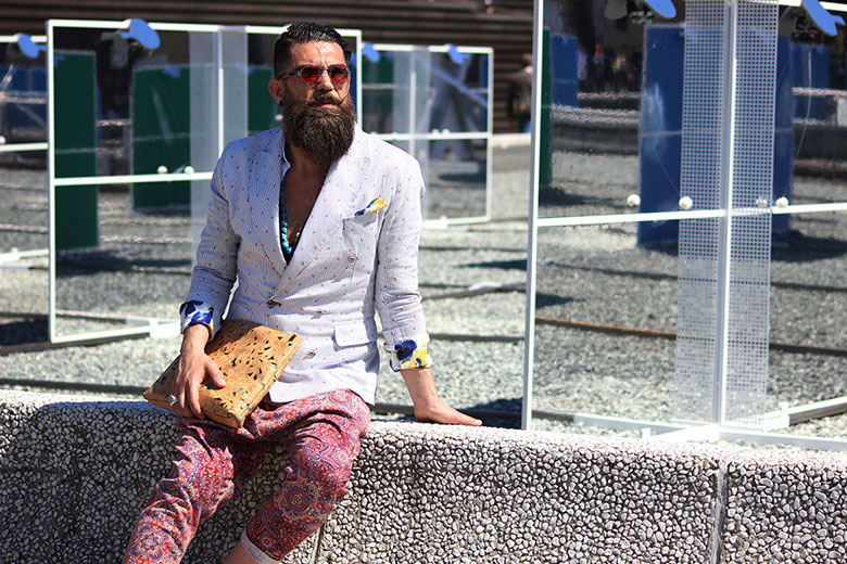 精彩街拍回顾现场 2014佛罗伦萨男装周场外街拍