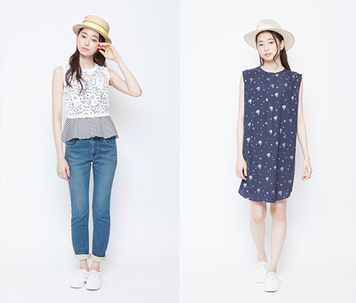 现代女性的简单衣橱。salon de balcony LookBook