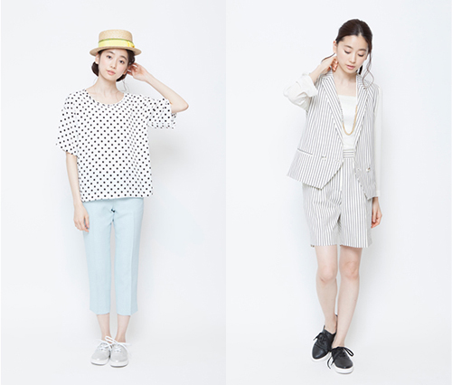 现代女性的简单衣橱。salon de balcony LookBook