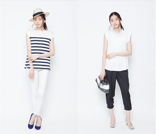 现代女性的简单衣橱。salon de balcony LookBook