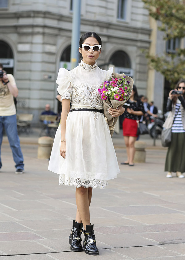 欧美潮人街拍 白色夏季最受宠