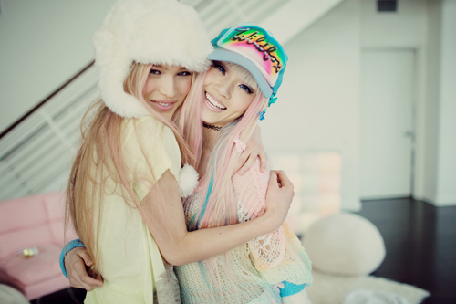 Rainbow Dream Girls.Wildfox 2014 LookBook