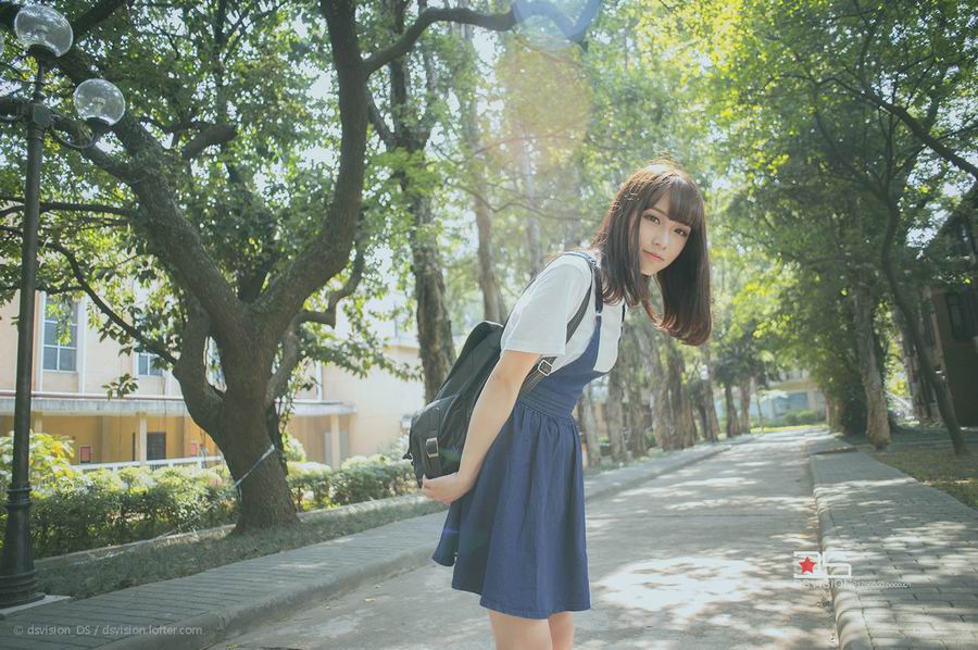 厦门大学邂逅动人清新小美女