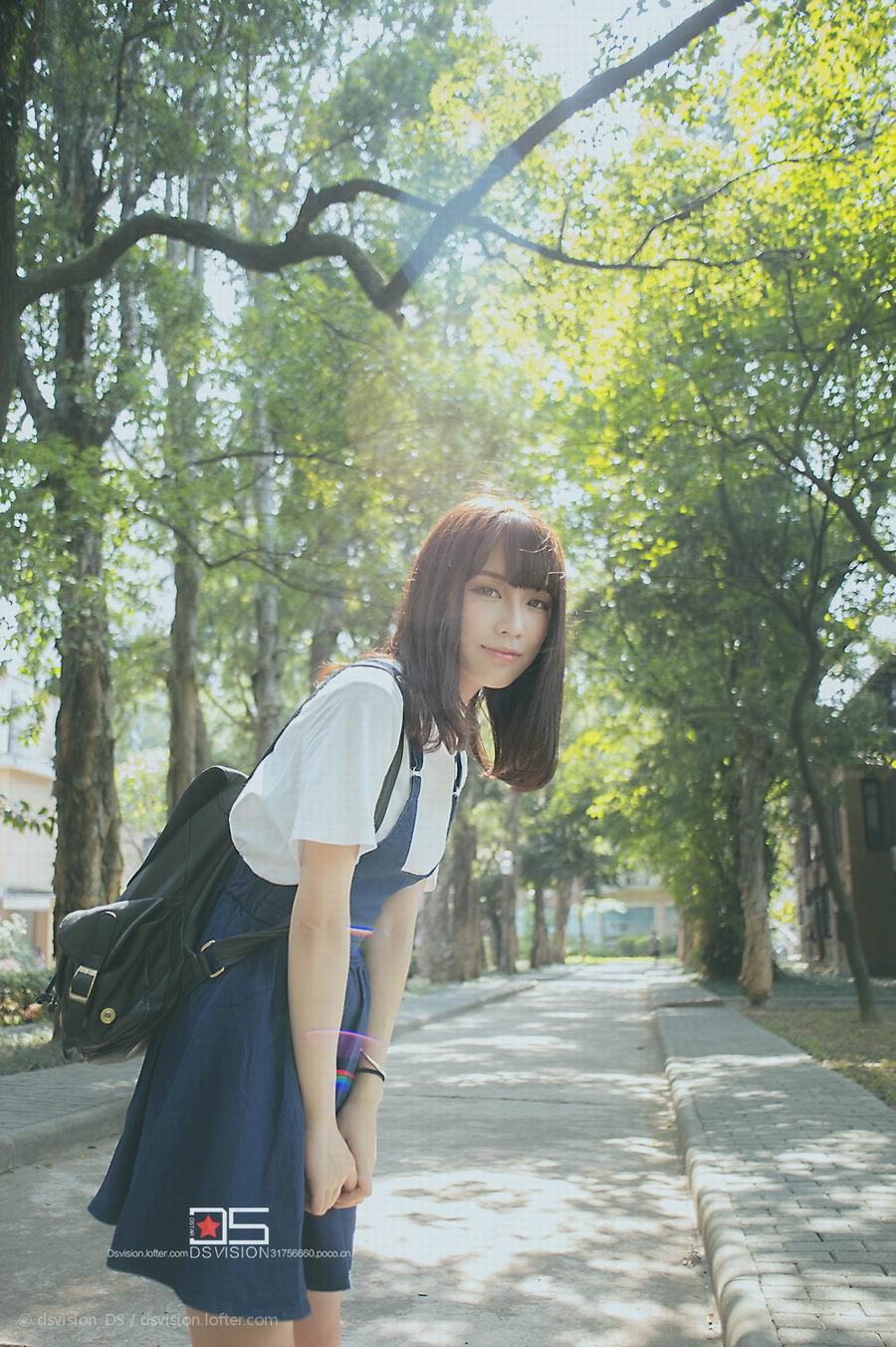 厦门大学邂逅动人清新小美女