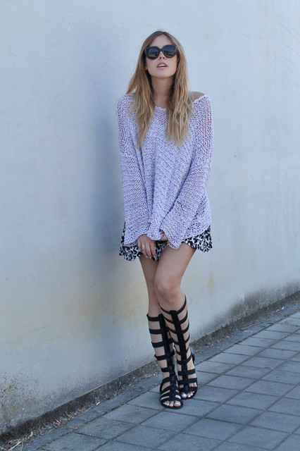 2014年7月西班牙潮女街拍 性感又时尚的搭配