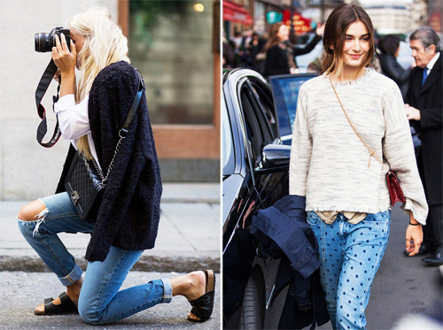 怎么穿都不过时。牛仔单品街拍欣赏