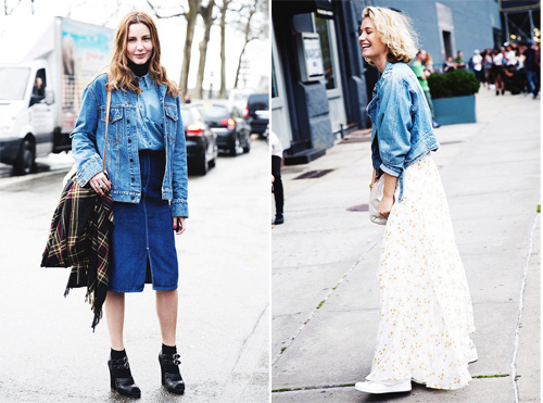 怎么穿都不过时。牛仔单品街拍欣赏