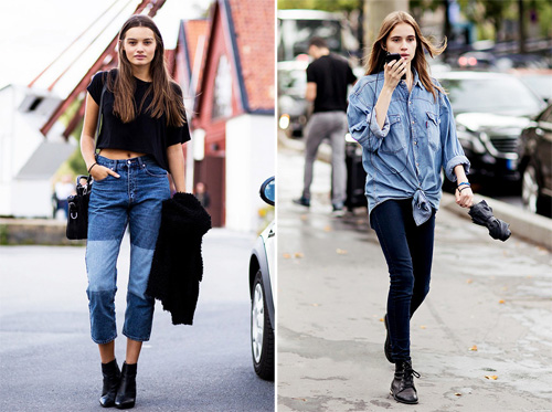 怎么穿都不过时。牛仔单品街拍欣赏