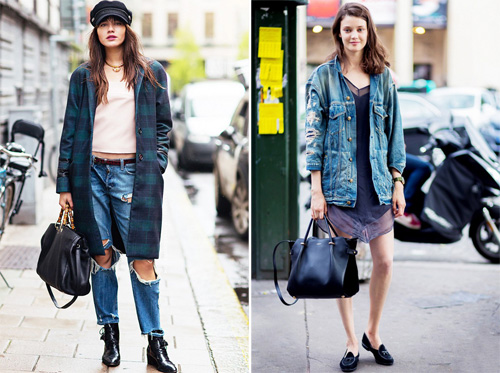 怎么穿都不过时。牛仔单品街拍欣赏