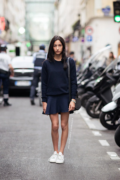 欧美街拍 看简单实用卫衣搭配法则