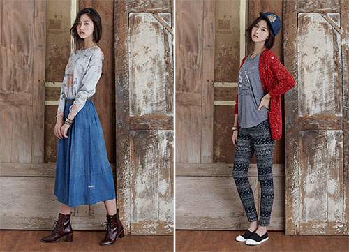 韩国少女这样穿。Thursday Island LookBook