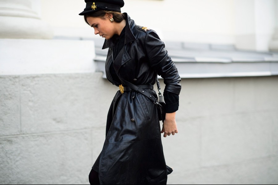 俄罗斯时装周街拍 红场前的低调奢华