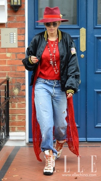 欧美明星街拍 新意混搭尽显前卫风范