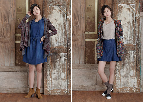 韩国少女这样穿。Thursday Island LookBook