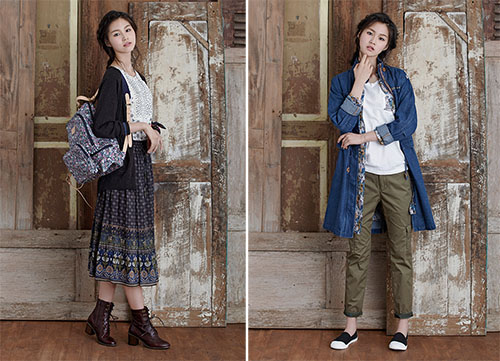 韩国少女这样穿。Thursday Island LookBook