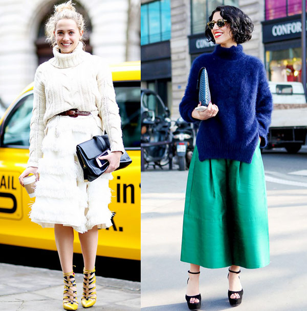 妙搭时尚感 过气高领衫也能变骚气十足