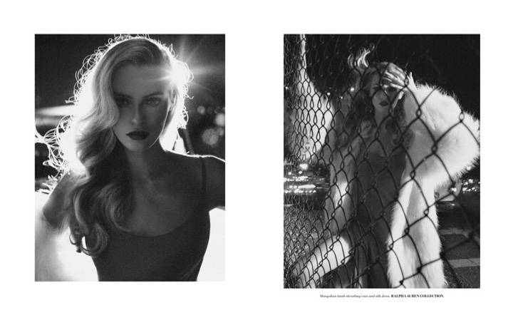 超模Zelyaeva与老爷车同出镜 演绎城市魅惑