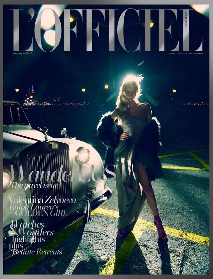 超模Zelyaeva与老爷车同出镜 演绎城市魅惑