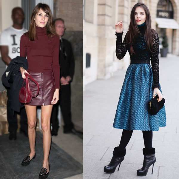 妙搭时尚感 过气高领衫也能变骚气十足